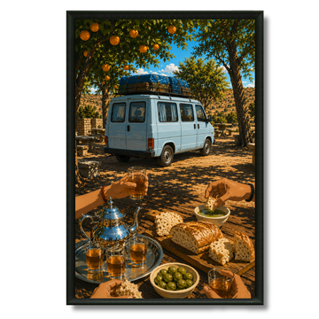Tableau la pause voyage retour Maroc nostalgique
