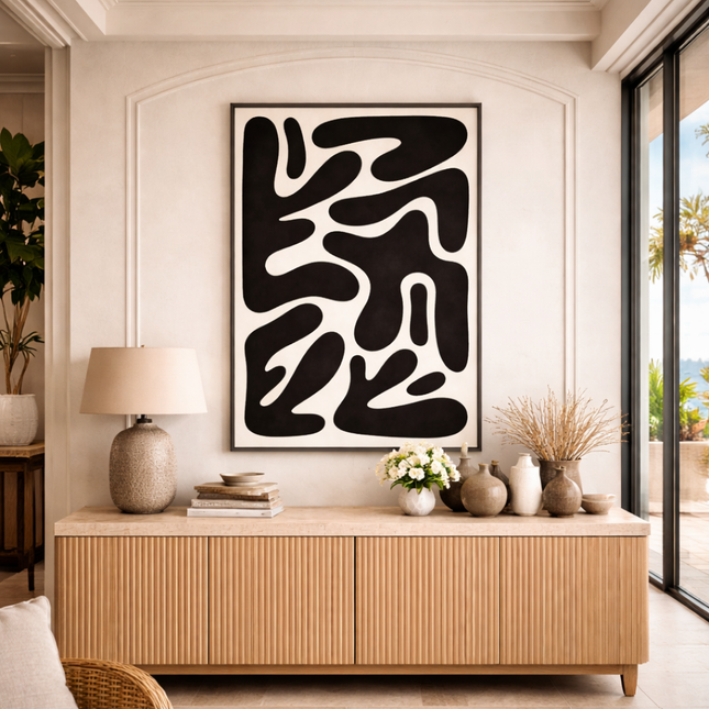 Tableau Art déco – Contraste Noir