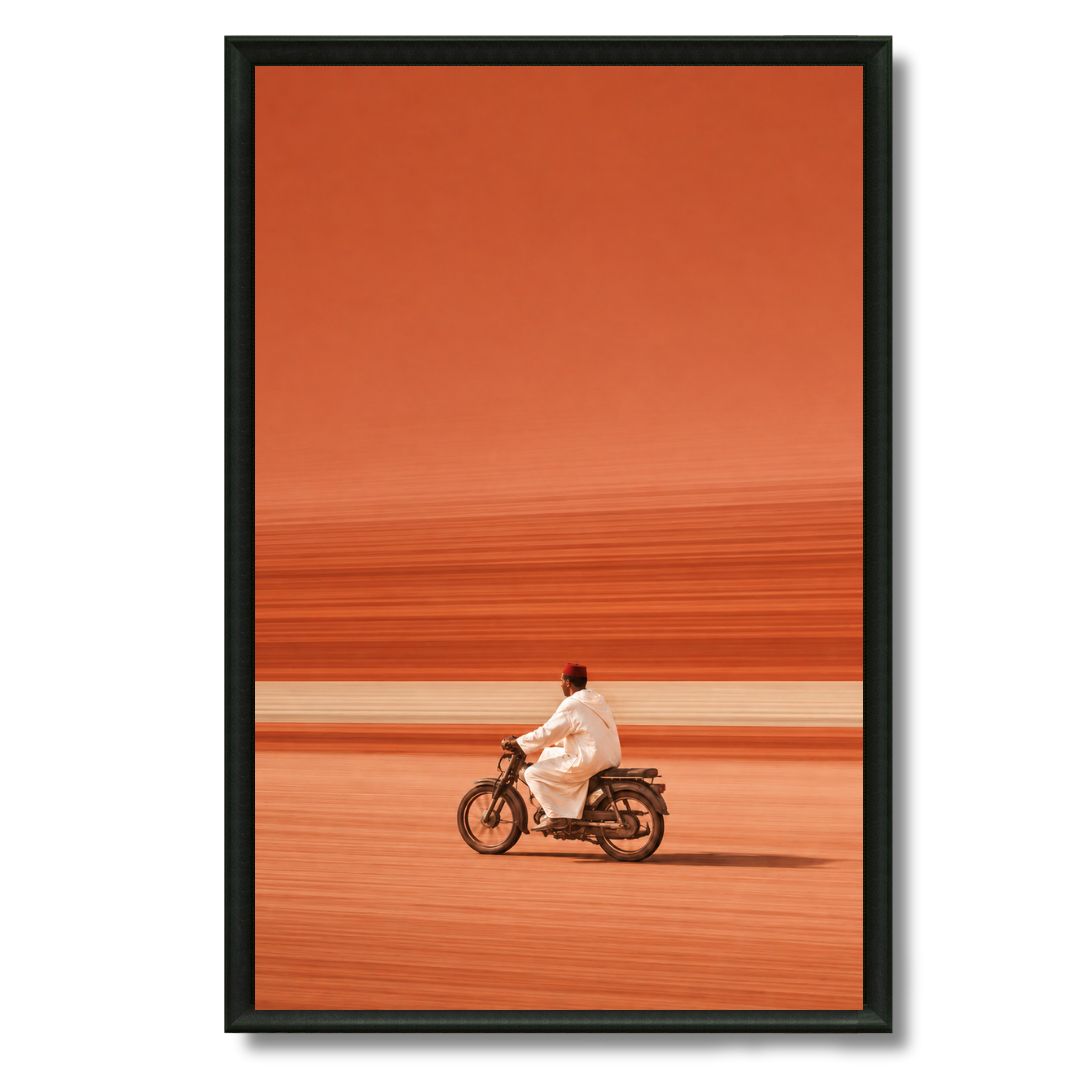Tableau marocain – Le Marocain - Terracotta – XS : 30x20cm, Tableau en toile, Pas de cadre