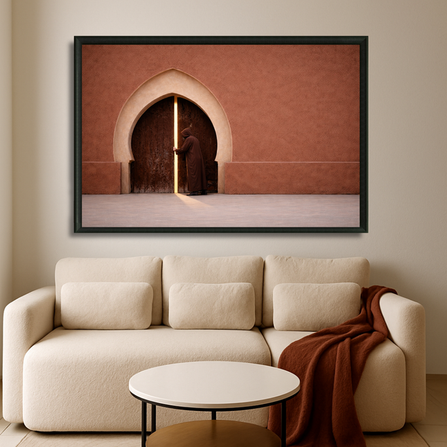 Tableau marocain – la porte mysterieuse de la medina