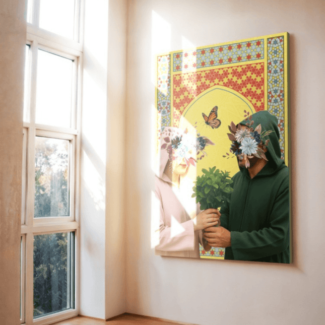 Tableau marocain – Bouquet de Menthe Jaune version - Kolors France