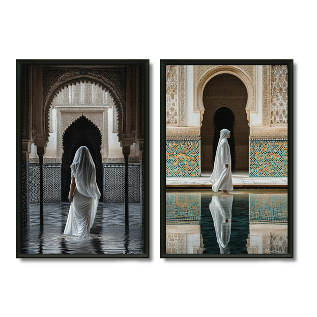 Duo Tableaux Riad Marocain
