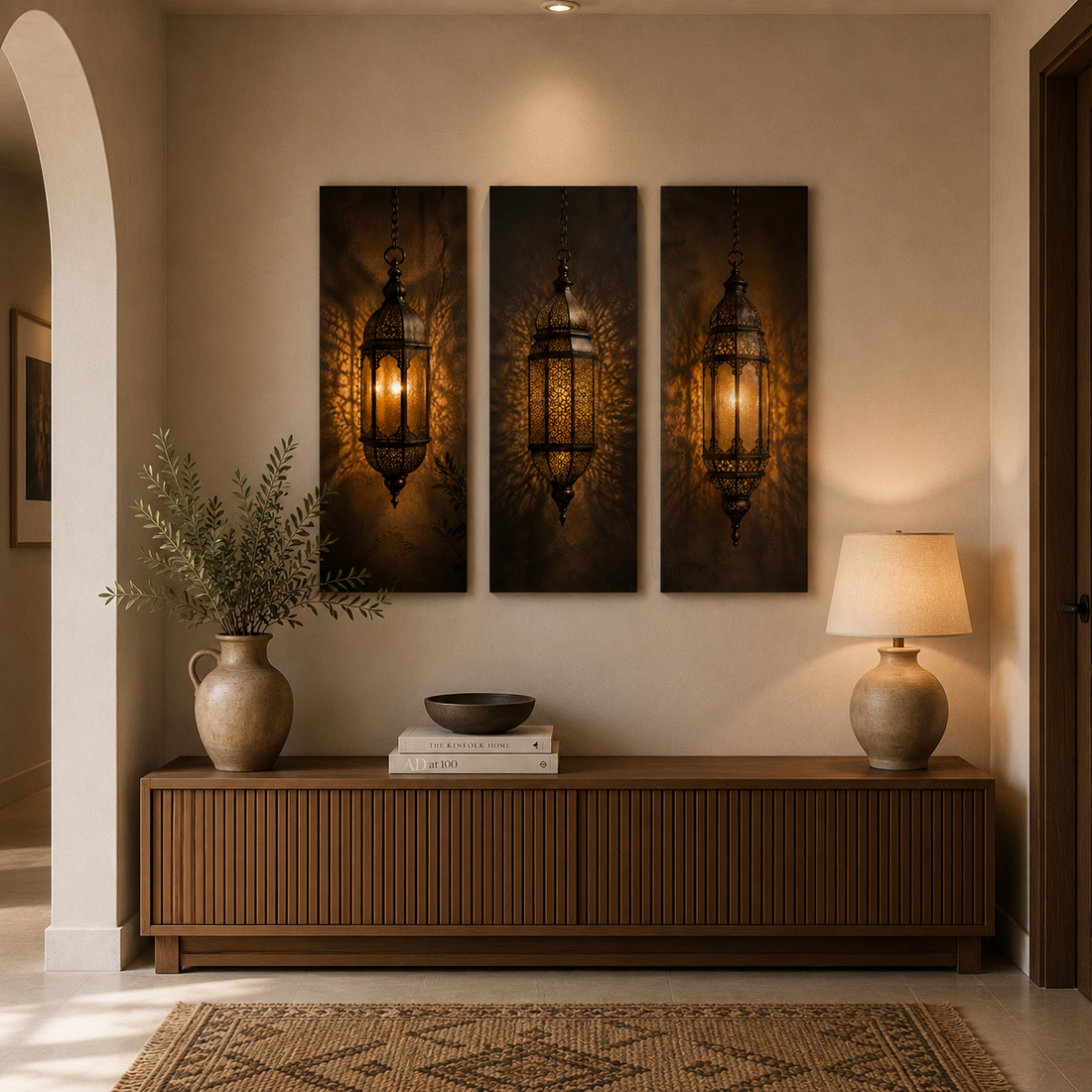 Triptyque lustres marocains pack oriental