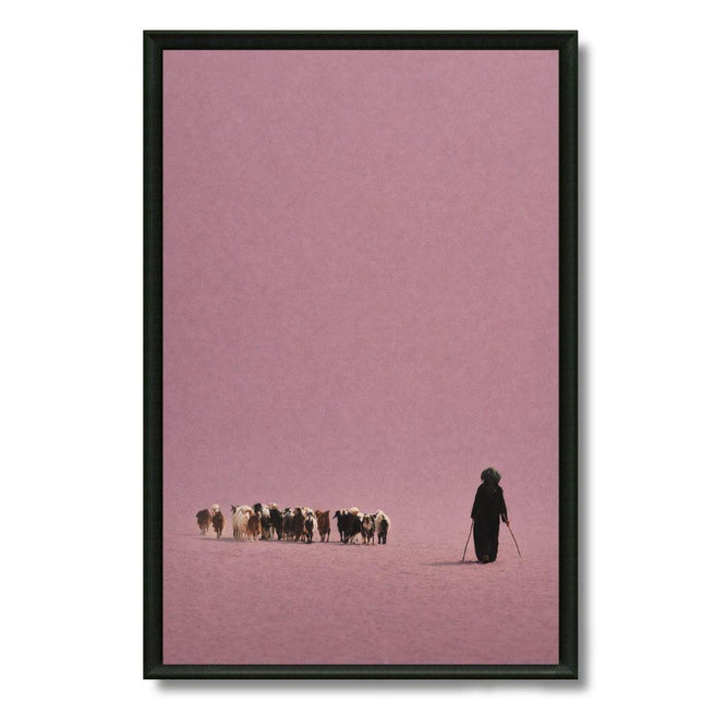 Tableau marocain – Troupeau mauve.