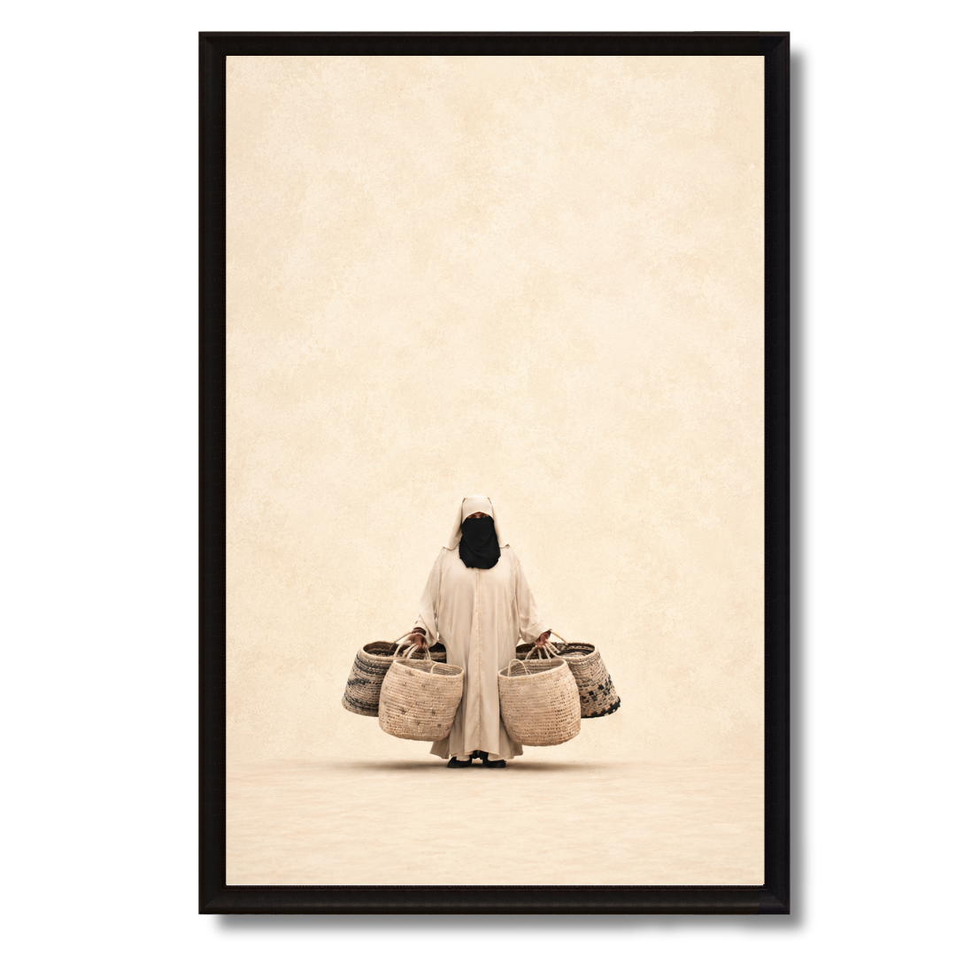 Tableau marocain – Hajja zen – XS : 30x20cm, Tableau en toile, Pas de cadre