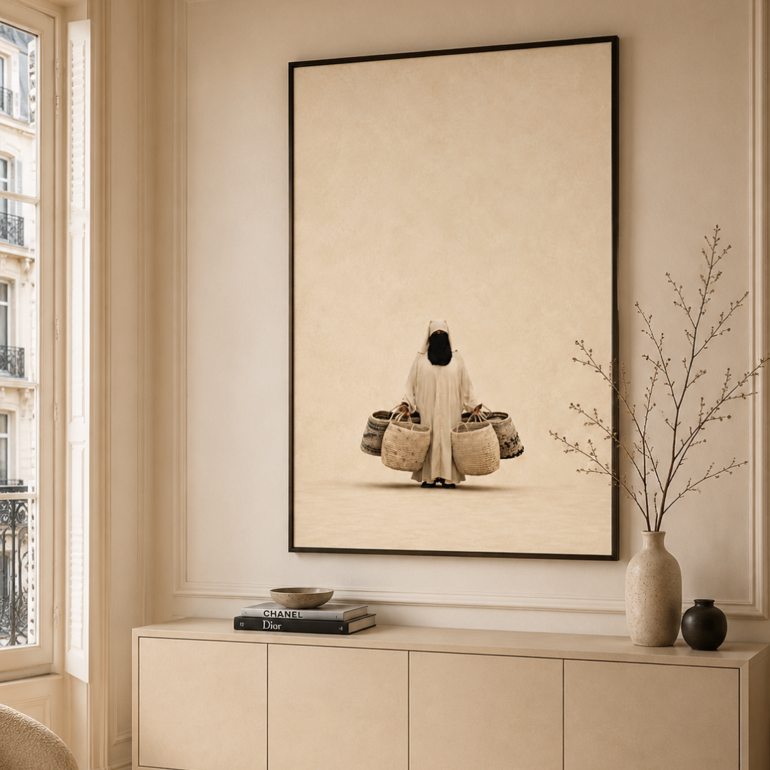 Tableau marocain – Hajja zen – XS : 30x20cm, Tableau en toile, Pas de cadre