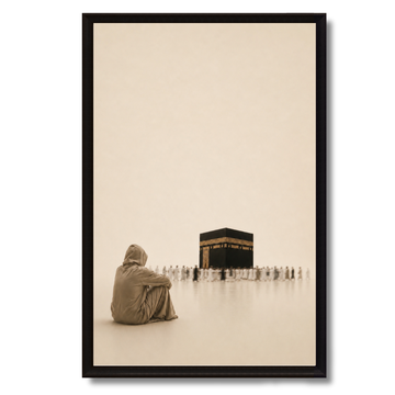 Tableau Islamique – Makkah thérapie – XS : 30x20cm, Tableau en toile, Pas de cadre