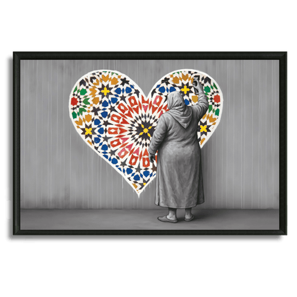 Tableau Marocain - Lhajja et le Cœur de Zellige - Kolors France