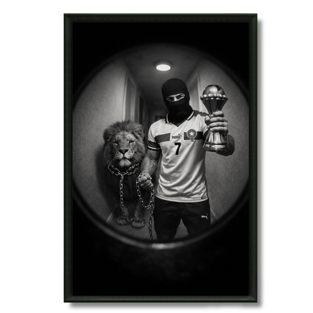 Tableau CAN Maroc – Le lion.