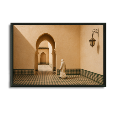 Tableau marocain – le Riad perdu – XS : 30x20cm, Tableau en toile, Pas de cadre
