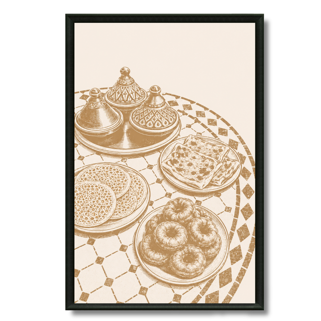 Tableau marocain – Le ftour illustration