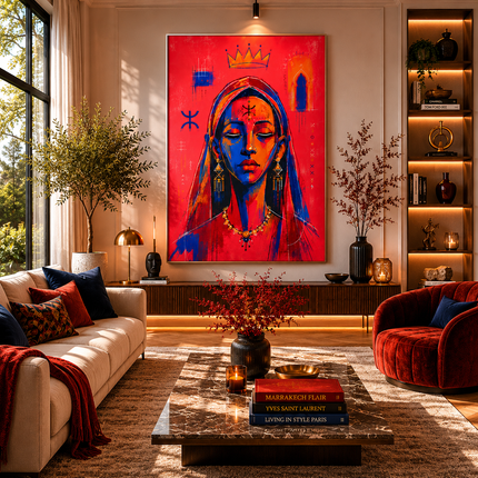 Tableau marocain – Pop Art Femme Amazigh
