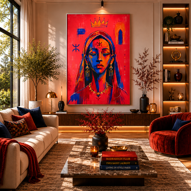 Tableau marocain – Pop Art Femme Amazigh