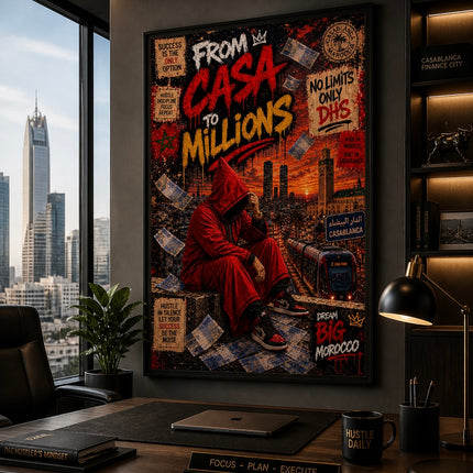 Tableau marocain – Casablanca Vibe Pop Art