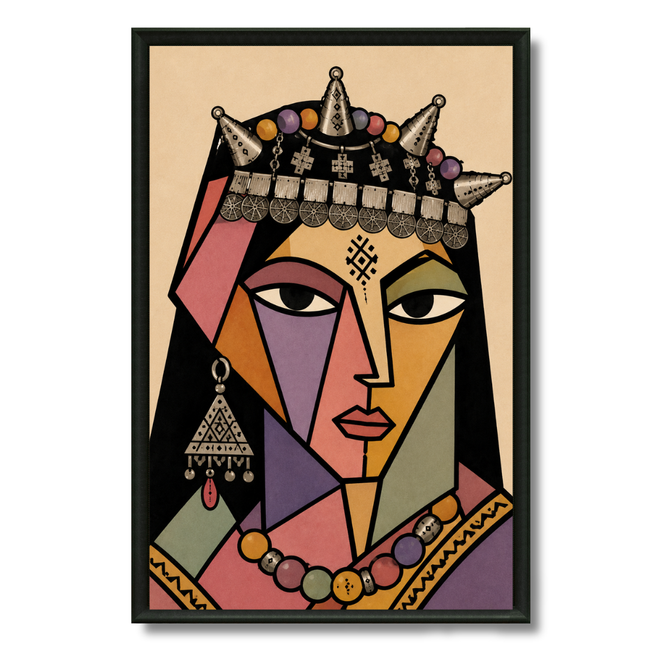 Tableau marocain – Masque Amazigh