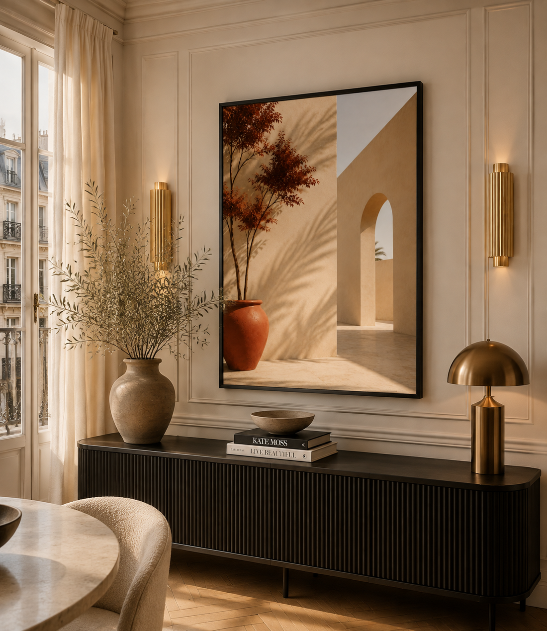 Tableau marocain – Nude Village – XS : 30x20cm, Tableau en toile, Pas de cadre