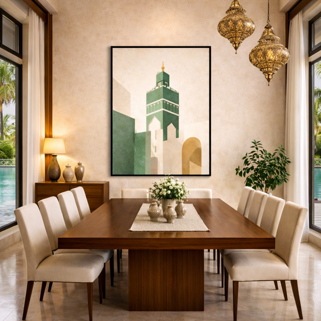 Tableau marocain – Mosquee Pop art