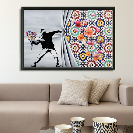 Tableau marocain – Fleurs en Zellij
