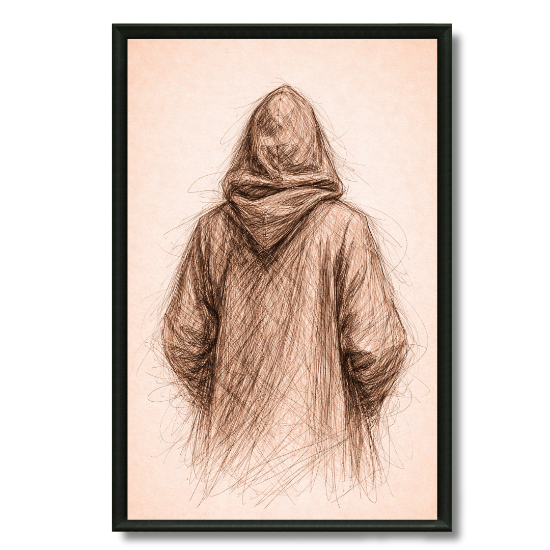 Tableau Jellaba Draw illustration marocaine graphique