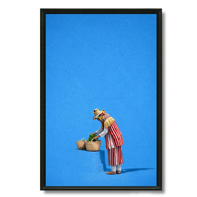 Tableau marocain – La femme de Chefchaouen