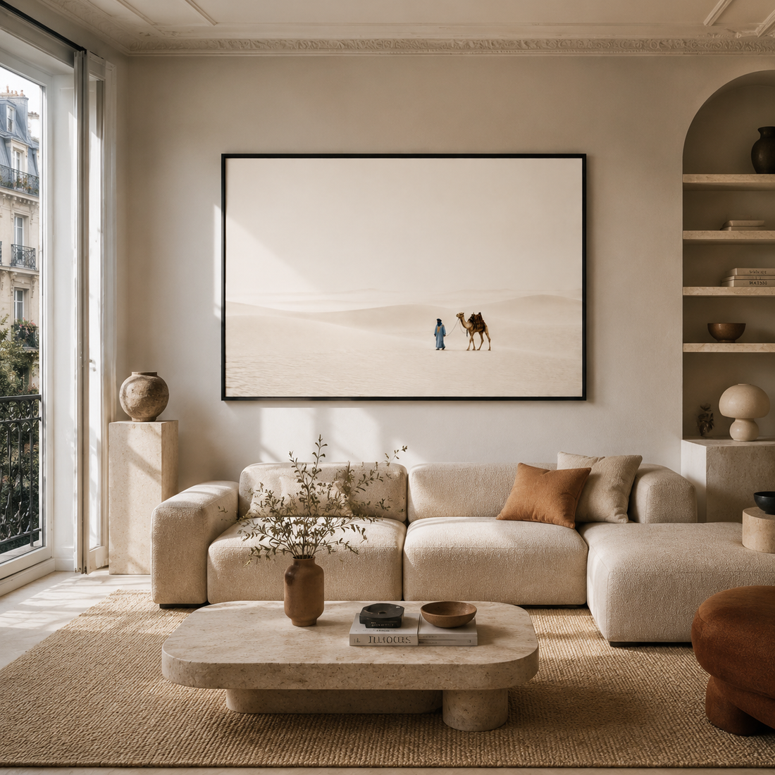 Tableau marocain – Les dunes Marocaines – XS : 30x20cm, Tableau en toile, Pas de cadre