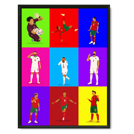 Tableau CDM Maroc – célébrations Pop