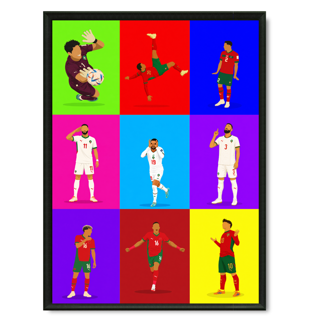 Tableau CDM Maroc – célébrations Pop