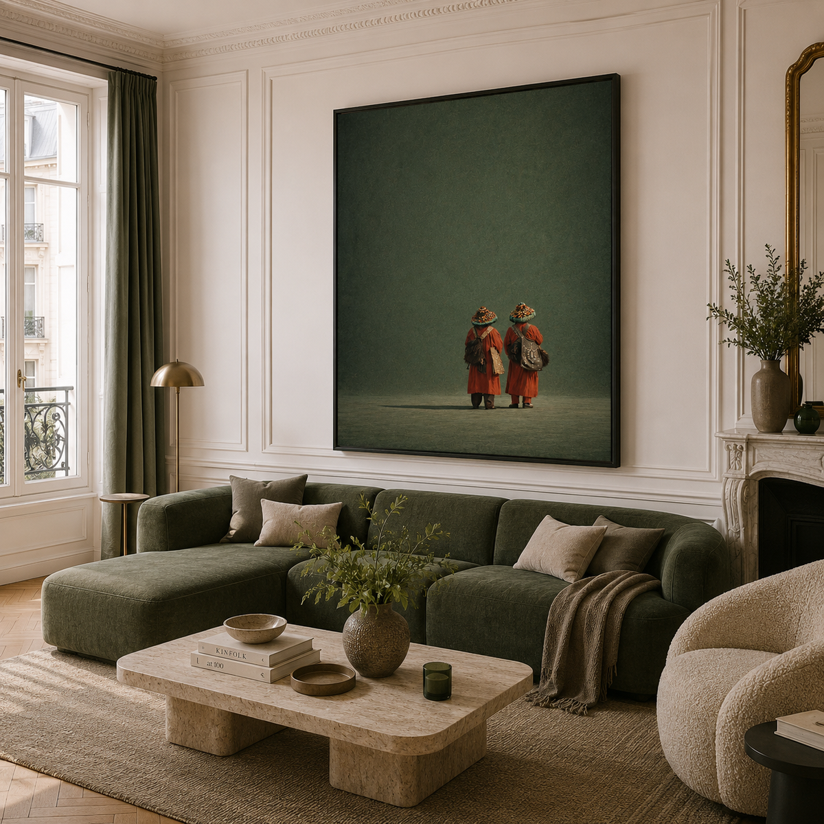 Tableau marocain – Guerrabs Verts.