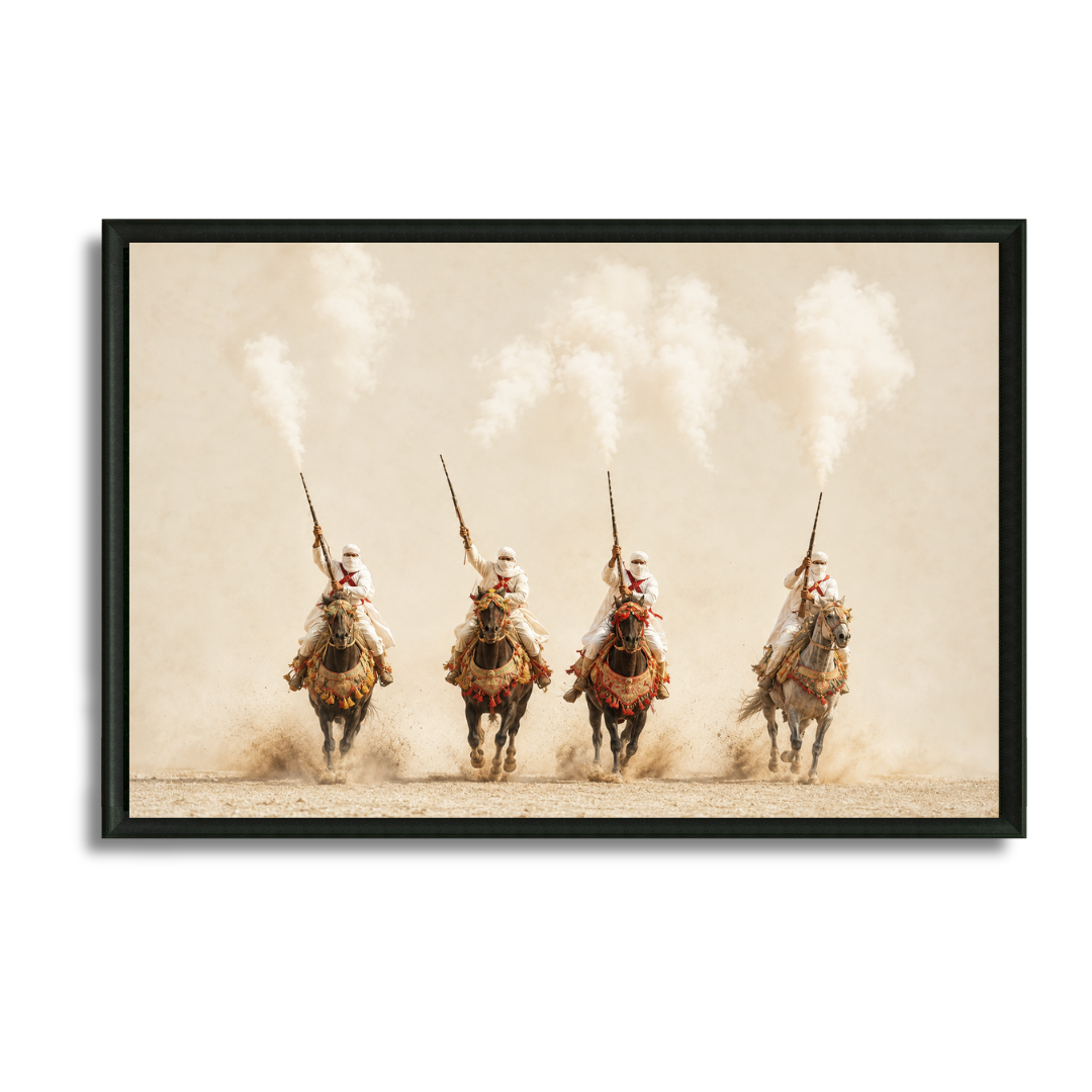 Tableau marocain – TBOURIDA vibe – XS : 30x20cm, Tableau en toile, Pas de cadre