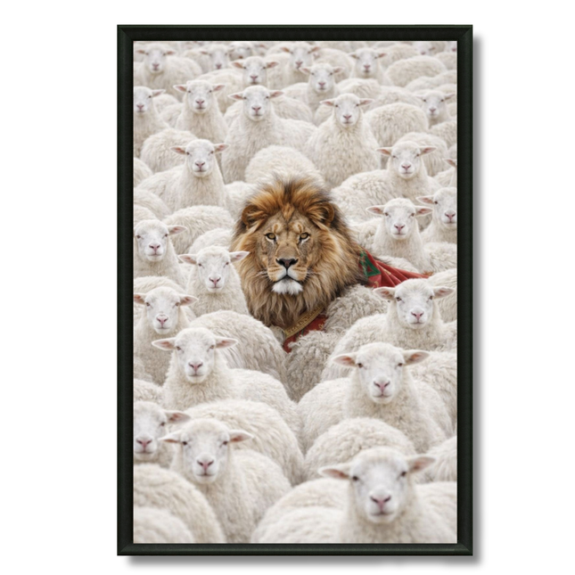 Tableau marocain – Lion de l’Atlas