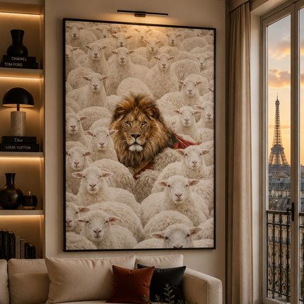 Tableau marocain – Lion de l’Atlas