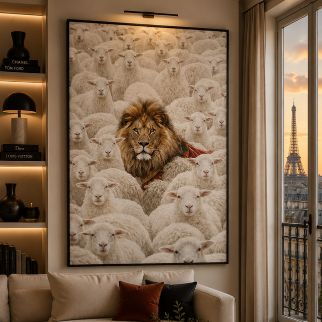 Tableau marocain – Lion de l’Atlas
