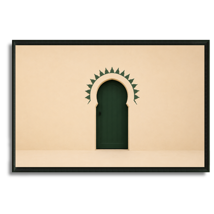 Tableau marocain – la porte verte