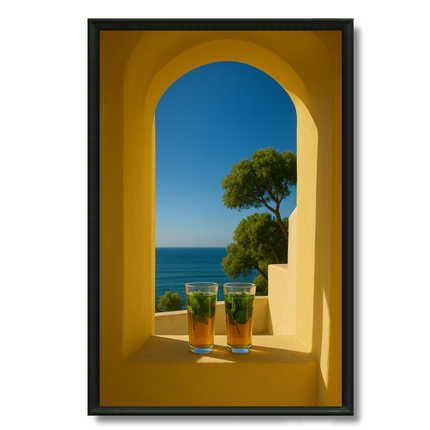 Tableau marocain – Assise de Thé au nord