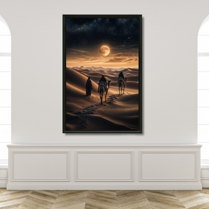 Tableau marocain – Marche dans le Désert