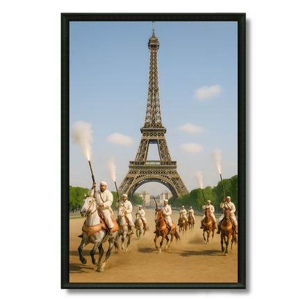 Tableau marocain – Fantasia Marocaine sous la Tour Eiffel