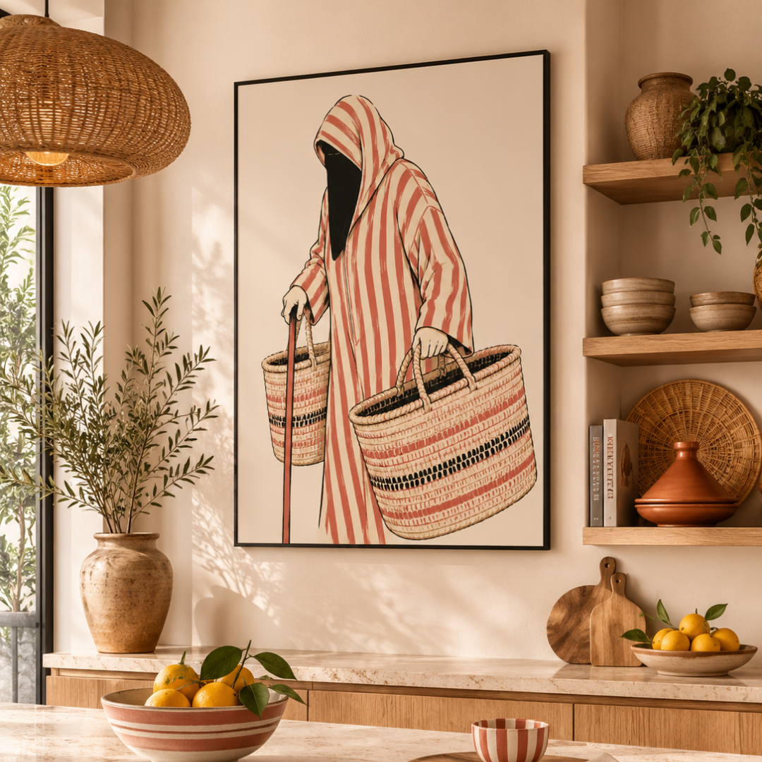 Tableau marocain – Lhajja Illustration
