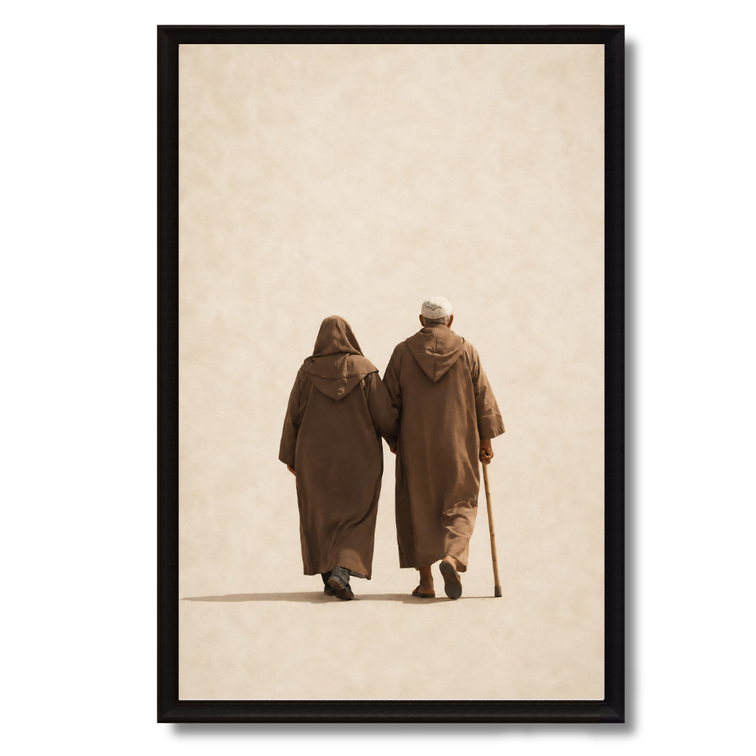 Tableau marocain – L’amour Marocain – XS : 30x20cm, Tableau en toile, Pas de cadre
