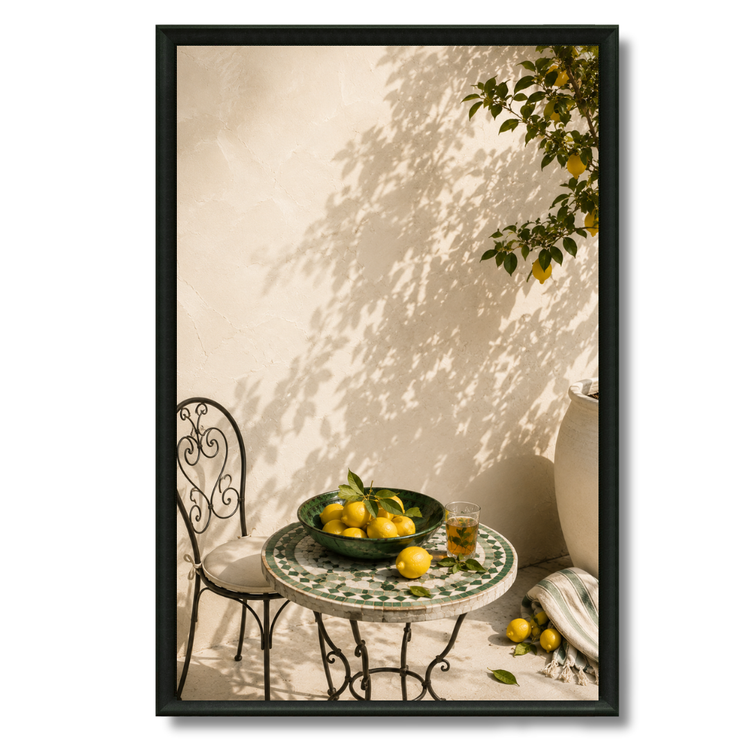 Tableau marocain – Le petit coin – XS : 30x20cm, Tableau en toile, Pas de cadre