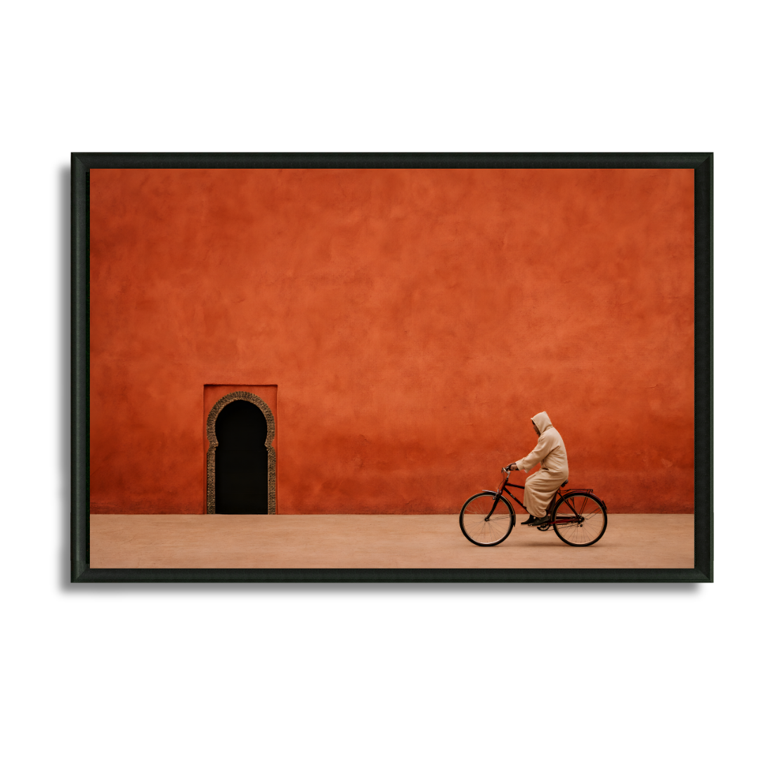 Tableau marocain – Balade Rouge – XS : 30x20cm, Tableau en toile, Pas de cadre