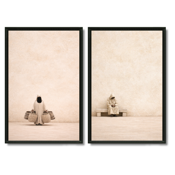 Duo Tableaux - Le Maroc en Beige