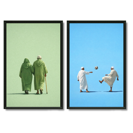 Duo Tableaux - Haj et Hajja en couleurs