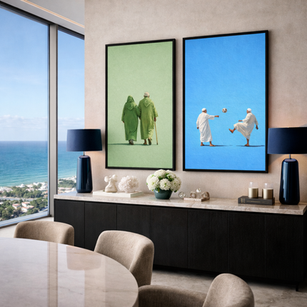 Duo Tableaux - Haj et Hajja en couleurs