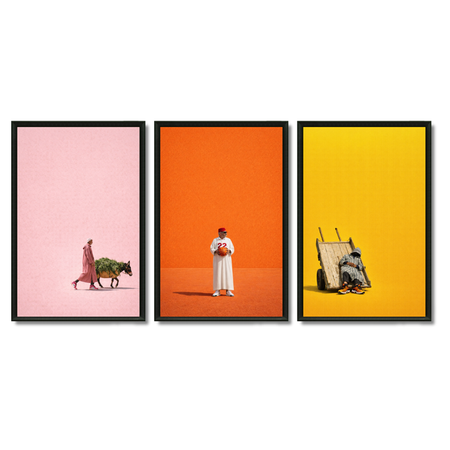 Triptyque Tableaux - Le Maroc en couleurs