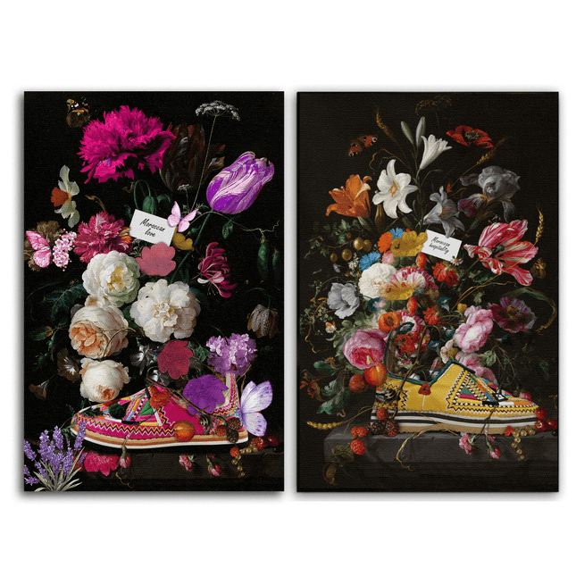 Duo Tableaux marocains Hospitalité & L’amour marocain - Kolors France