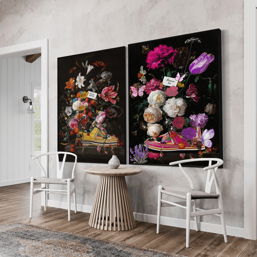 Duo tableaux hospitalité et amour marocain pack
