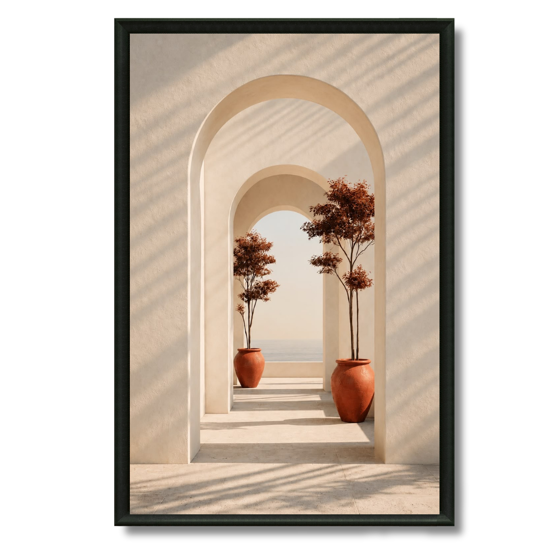 Tableau marocain – Les Arches View – XS : 30x20cm, Tableau en toile, Pas de cadre