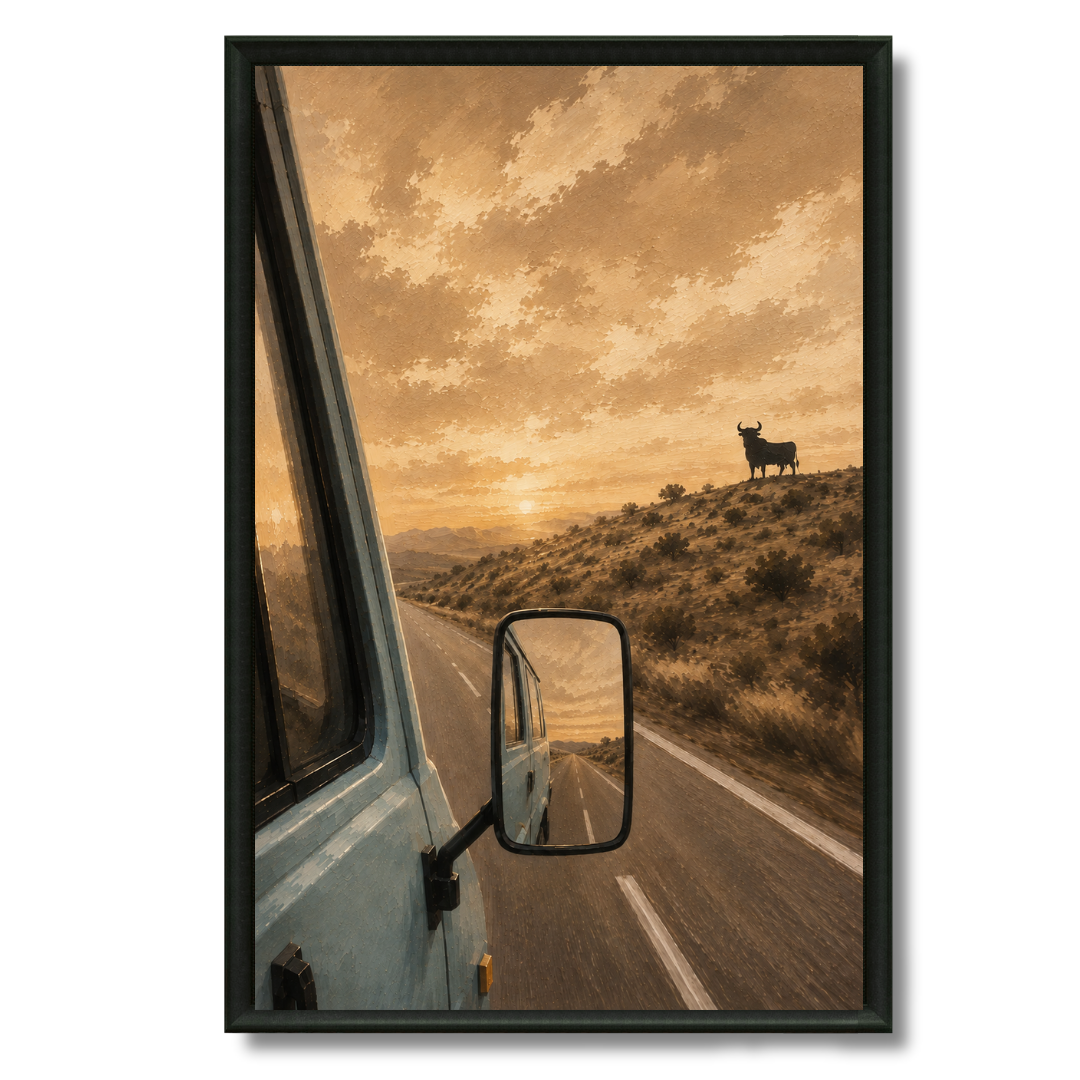 Tableau marocain – Route du bled – XS : 30x20cm, Tableau en toile, Pas de cadre