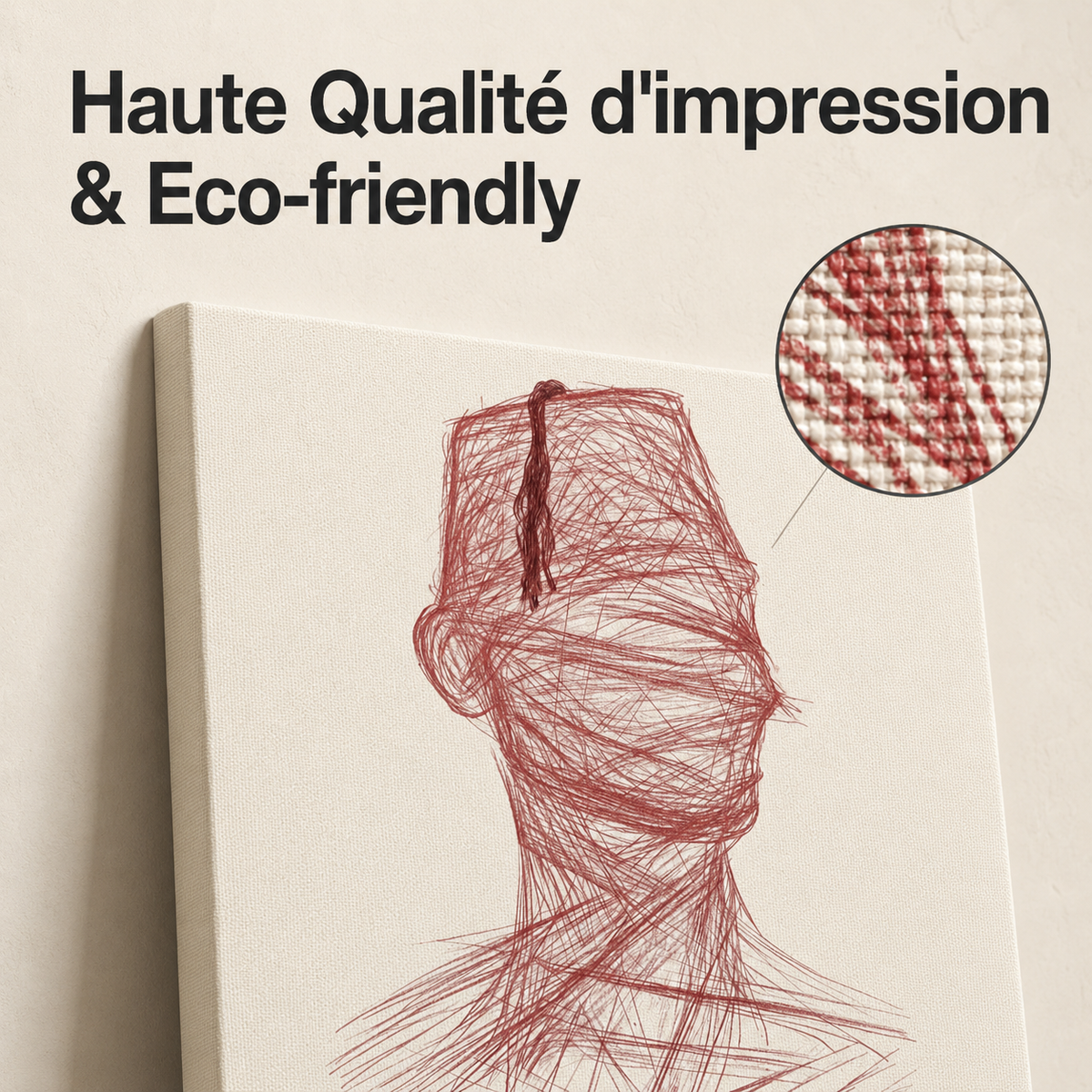 Quadriptyque Tableaux - Portraits de la culture du Maroc 3