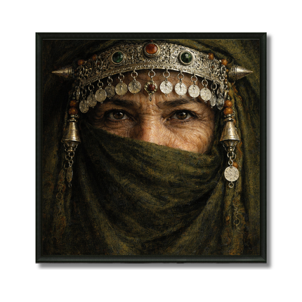 Tableau marocain – Femme Amazigh Portrait Artistique